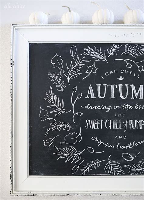 Autumn Chalkboard Autumn Chalkboard Autumn Chalkboard Art