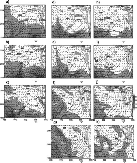 Winds M S 21 At 850 Hpa And Mslp Hpa For A Ncep B Bg 3dv And