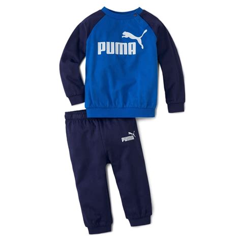 Puma Infants Minicats Essentials Raglan Jogger Blue