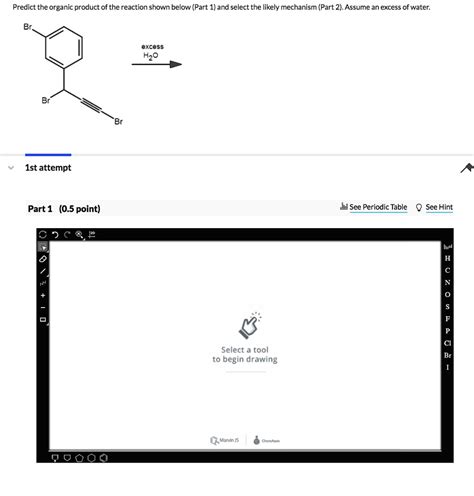 Predict The Organic Product Of The Reaction Shown Below Part 1 And