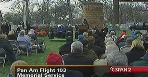 Pan Am Flight 103 Memorial Service | C-SPAN.org