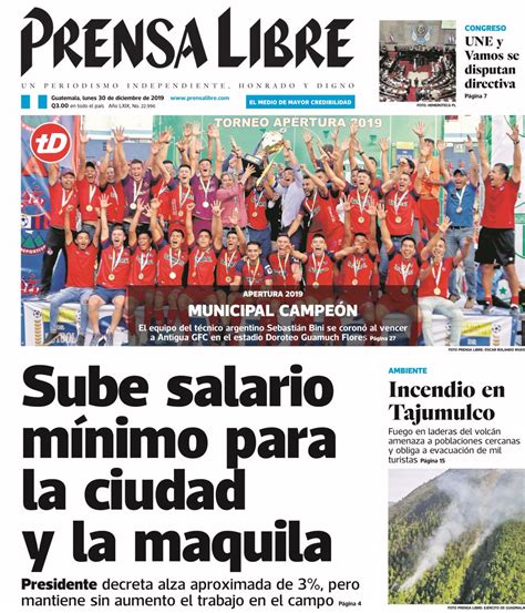 La Prensa Libre De Nagua Prensa Libre De Guatemala No