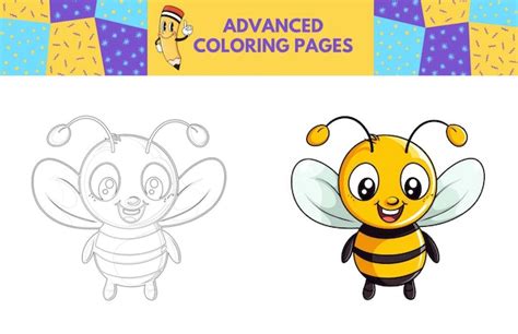 Página Para Colorear De Abejas Con Ejemplos Coloreados Para Niños Libro