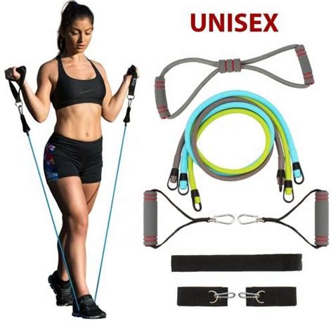 Toning Tube Resistance Band Set With Metal Hooks Usage Gym Rs 523 Set Id 18345523562