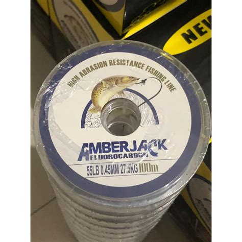 Jual Senar Pancing Fluorocarbon Matsusaka Amberjack Panjang 100 Meter