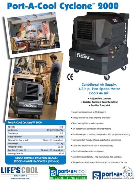 Portool Portable Evaporative Cooling Portable Evaporative Spot Cooler