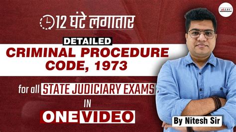 CrPC Lecture Series In One Shot Criminal Procedure Code 1973