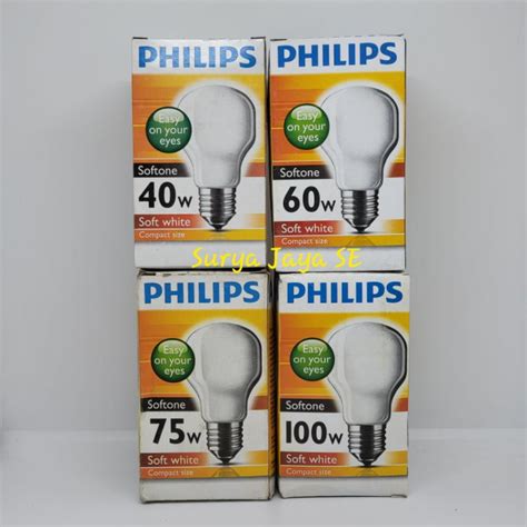 Jual Bohlam Pijar Bohlam Susu Bohlam Philips Softone 25 40 60 75 100