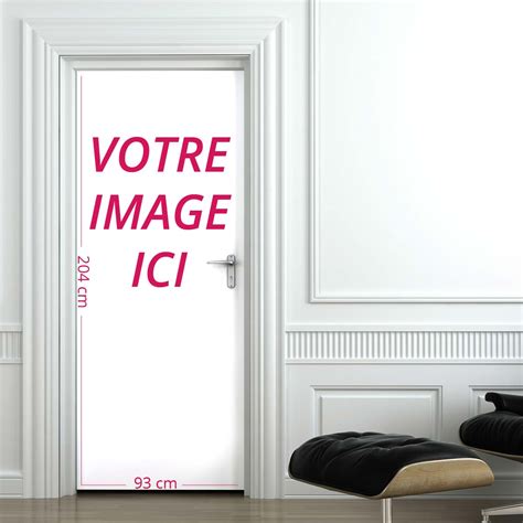 Sticker Image Personnalisable Porte H204 X L93 Cm Stickers Toilettes