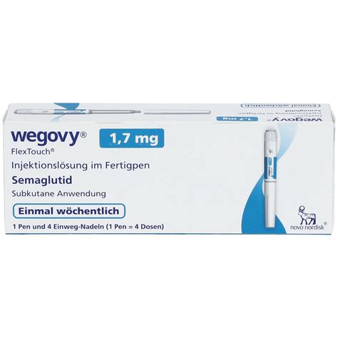 Wegovy 17 Mg Flextouch Injektionslsgfertigpen 1x3 Ml Mit Dem E Rezept