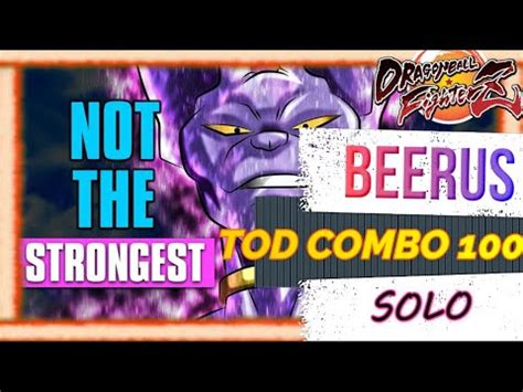 DBFZ Beerus Solo TOD 100 Combo Tutorial Season 3 Dragon Ball FighterZ