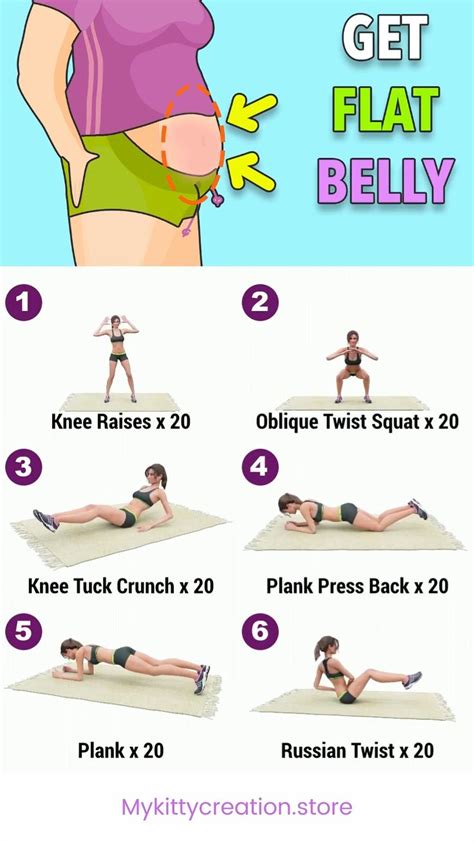 The Best Flat Belly Workout At Home Stomach Workout Workout Videos