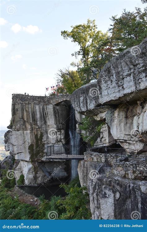 Lover`s Leap at Rock City Gardens in Chattanooga, Tennessee Stock Photo - Image of holidays ...