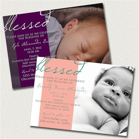 25 Fresh Child Dedication Invitation Card Template | Latter