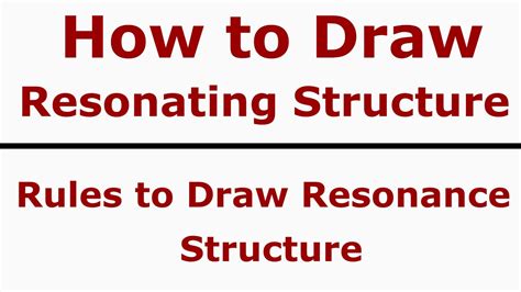 How To Draw Resonance Structures Rules To Draw Resonance Structures Youtube