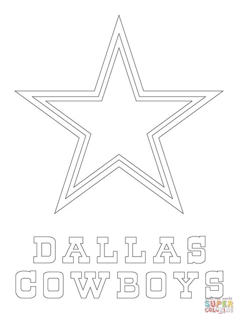 Dallas Cowboy Coloring Pages