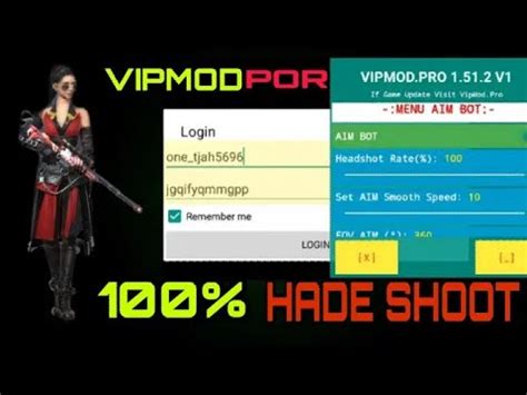 Free Fire New Hack Vip Mod Pro V Headshot Teleport Hack