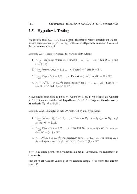 Ms Lectures Chapter Elements Of Statistical Inference