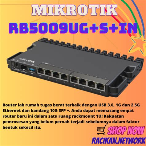 Jual MikroTik RB5009UG S IN RB 5009 UG S IN Shopee Indonesia