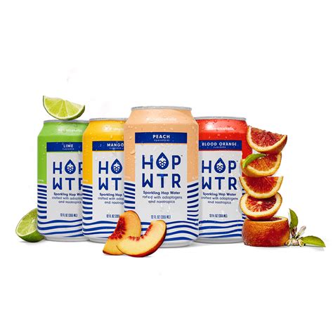 12 Pack Variety Sparkling Hop Water Non Alcoholic Hop Wtr