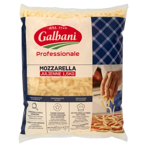 Mozzarella Julienne Kg Galbani Pascarella Food Service