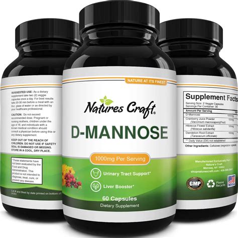 D Mannose With Cranberry Extract Capsules D Mannose Capsules For