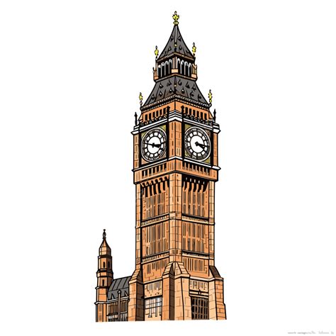 Big Ben Clipart Big Ben Zeichnung Kostenloser Cartoon Vektor Big Ben