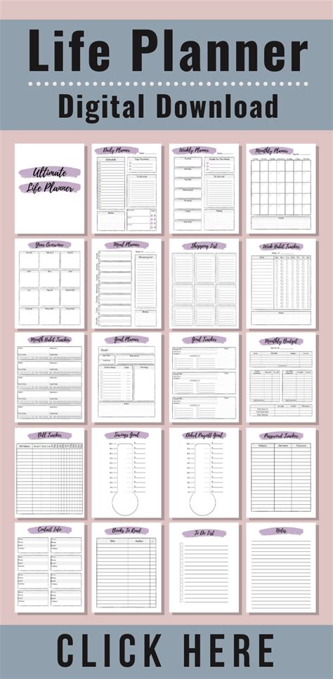 Life Planner Template