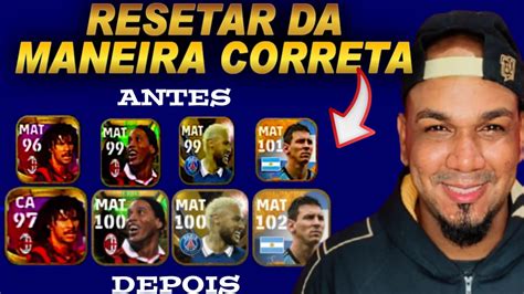 COMO RESETAR CORRETAMENTE OS JOGADORES NO EFOOTBALL 2023 MOBILE YouTube