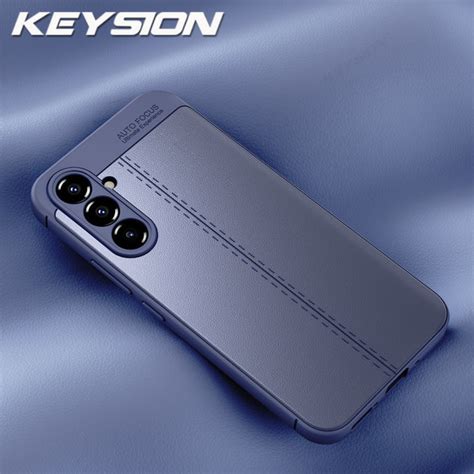 Keysion Shockproof Case For Samsung A54 A34 A14 5g A24 A14 Lte A04s Leather Texture Soft