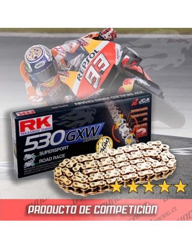 Cadena Rk Gxw Dorada Xw Ring Reforzada Super Sport