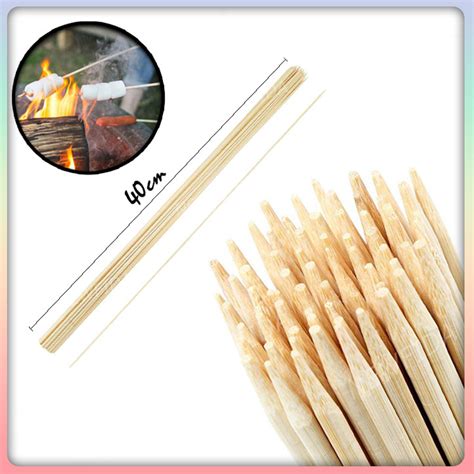 Ready Stock Cm Bamboo Skewer Pcs Lidi Sate Satey Bamboo