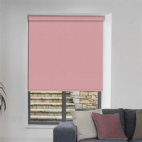 Carlton Pink Roller Blind Budgetblinds