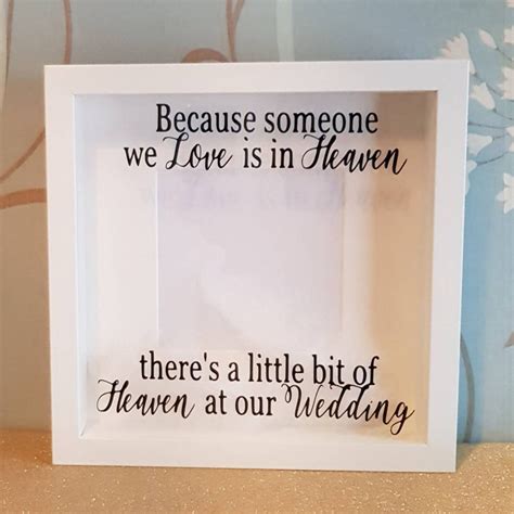 Wedding Memorial Wedding Frame Wedding Decor Because - Etsy