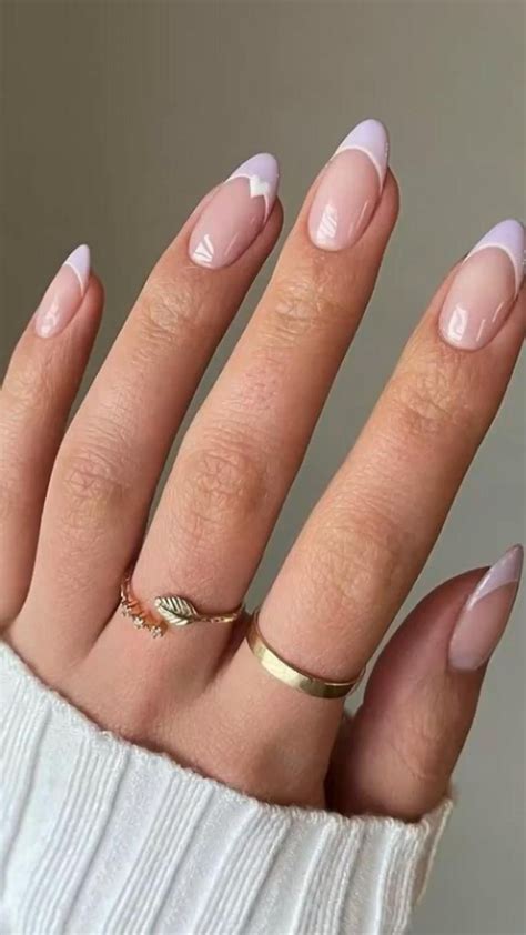 Baby Pink French Tip Nails 💕 Natural Nail Color Manicure Nail