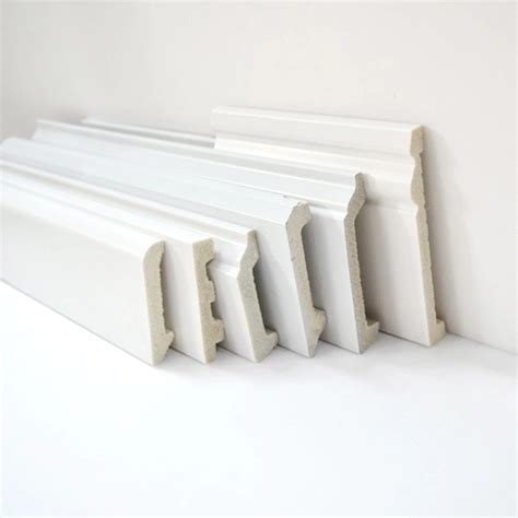 Waterproof Plastic Baseboard Trim Decorative Polystyrene Wall Skirting