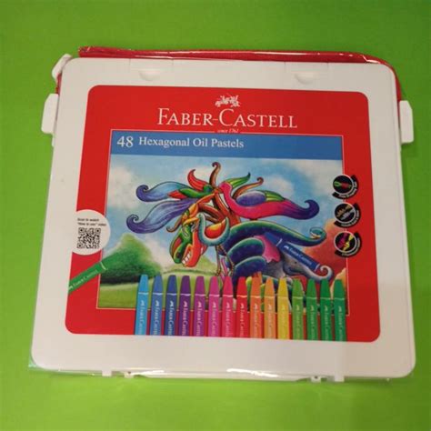 Jual Hexagonal Oil Pastel Crayon 48 Warna Faber Castell Shopee Indonesia