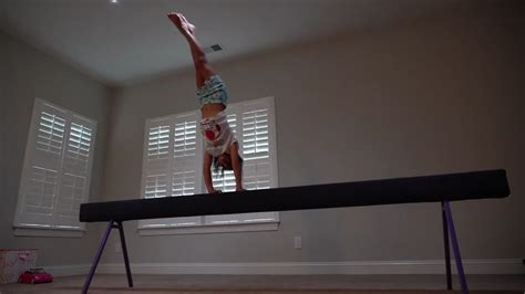 7 Year Old Gymnasts Beam Routine Youtube