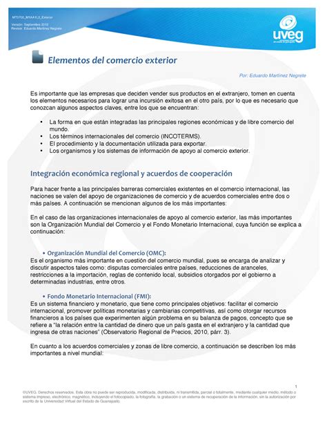 Elementos Del Comercio Exterior Factibilidad Y Evaluaci N De Proyecto