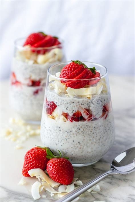 Strawberry Coconut Chia Pudding Patrick Maese