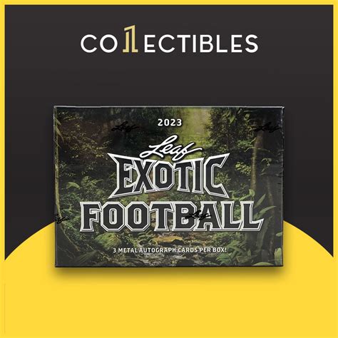 2023 Leaf Exotic Football Hobby Box 1collectibles