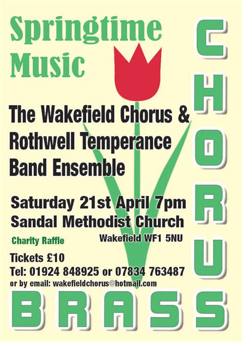 Chorus And Brass Poster Rothwell Temperance Band
