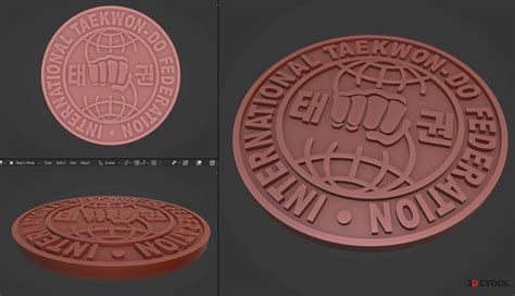 International Taekwon-Do Federation Logo - 3D Stock : 3D Models for ...