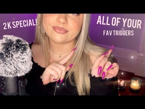 Asmr Doing Your Favorite Triggers K Special Long Nails Trigger