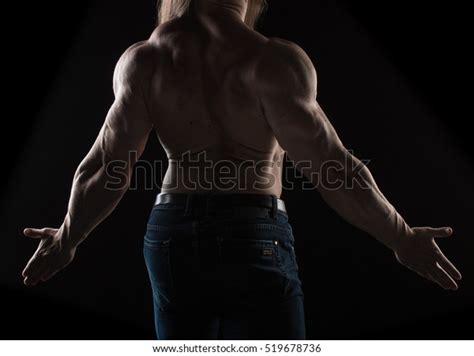 Naked Back Torso Man Bodybuilder Athlete Stock Photo Shutterstock