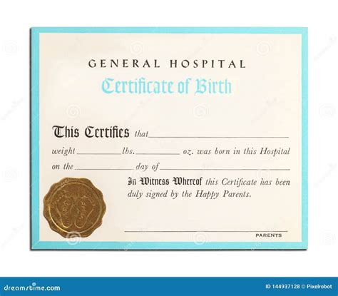 BIRTH CERTIFICATE Stock Photography | CartoonDealer.com #38495024