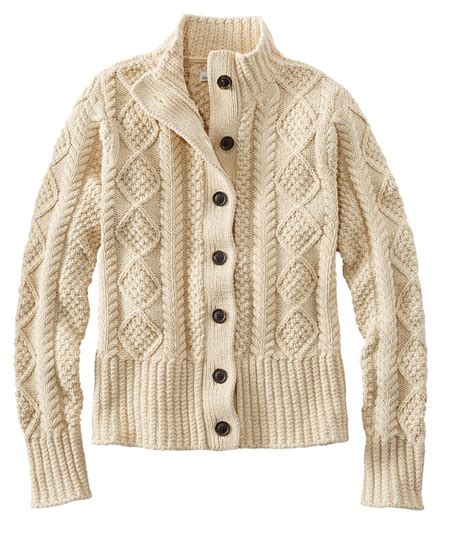 Women S Signature Cotton Fisherman Sweater Short Cardigan Sweaters