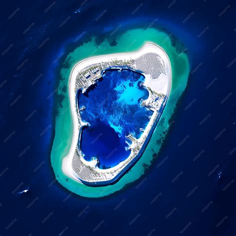 Premium Photo Satellite Imagery Of Maldives Island