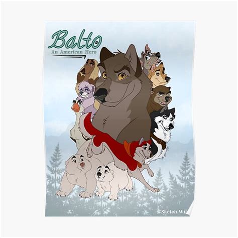 "Balto Poster" Poster for Sale by Sketch-wild | Redbubble