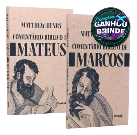 Livro Comentário Bíblico De Mateus Marcos Matthew Henry MercadoLivre